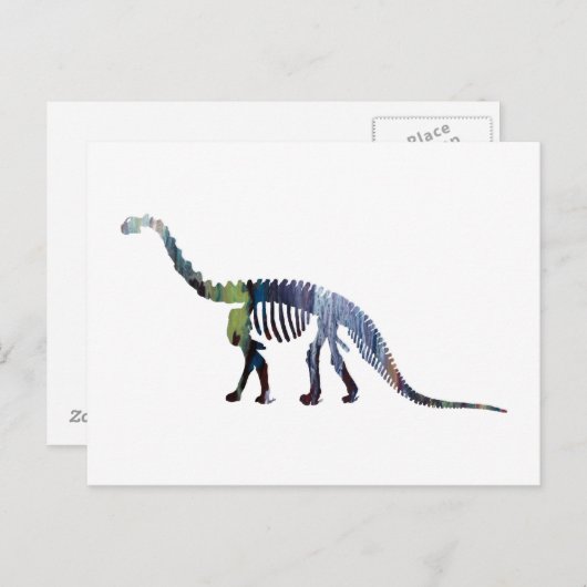 camarasaurus skeleton ポストカード (正面/裏面)