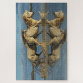 Camargue Horses and Reflection(南フランス) ジグソーパズル (縦)