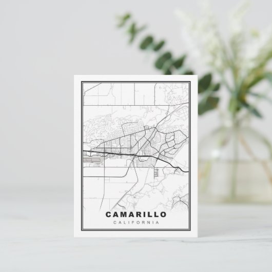 Camarillo Map ポストカード (スタンド正面)