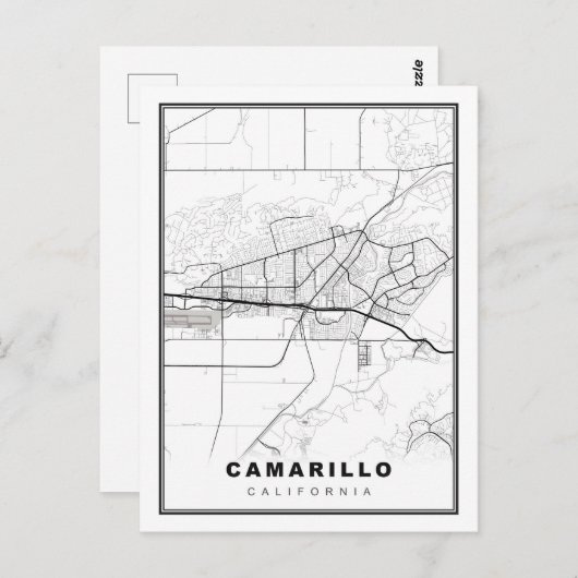 Camarillo Map ポストカード (正面/裏面)