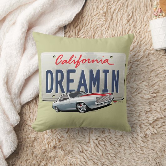 Camaroの枕を夢を見るカリフォルニア クッション (ブランケット)