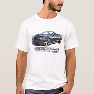 Camaro 2013の火のデザイン tシャツ