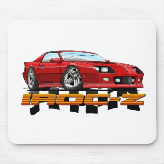 CAMARO_IROC_Z_red マウスパッド (正面)