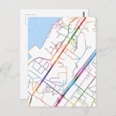 Camayenne Guinea City Map ポストカード (正面/裏面)