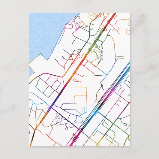 Camayenne Guinea City Map ポストカード (正面)