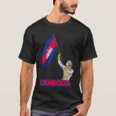Cambodia Cambodian Khmer Reamker Hanu Flag Tシャツ (正面)