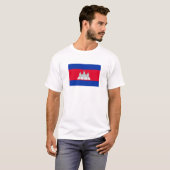 Cambodia Flag T-Shirt, Patriotic T-Shirts, Tシャツ (正面フル)