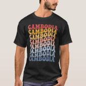 Cambodia Groovy Retro Cambodian Tシャツ (正面)
