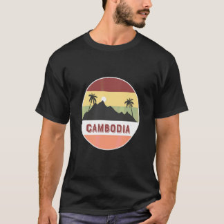 Cambodia Mountain And Palms Tシャツ