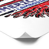 Cambodian Cambodia US American USA United States ポスター (角)