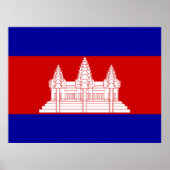 Cambodian Flag ポスター (正面)