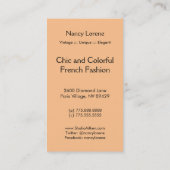 CAMBRIAのアールデコの花模様: TROPICANA 名刺 (裏面)