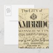 Cambridge Atlasのタイトルページ ポストカード (正面/裏面)