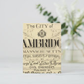 Cambridge Atlasのタイトルページ ポストカード (スタンド正面)