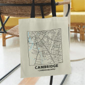 Cambridge, Cambridgeshire City Map Tote Bag トートバッグ