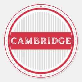 Cambridge City Pride Emblem – English Identity ラウンドシール