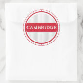 Cambridge City Pride Emblem – English Identity ラウンドシール (バッグ)