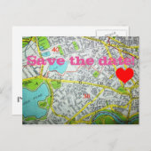 CAMBRIDGE、MAマップ「日付を保存！」 ポストカード (正面/裏面)