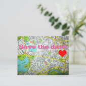 CAMBRIDGE、MAマップ「日付を保存！」 ポストカード (スタンド正面)