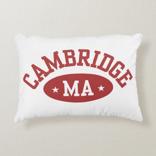 Cambridge, Massachusetts College Town Throw Pillow アクセントクッション (正面)