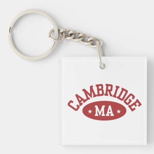 Cambridge Massachusetts Cute College Gift Keychain キーホルダー (正面)
