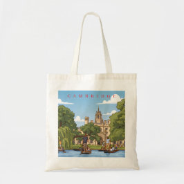 Cambridge river Cam view tote bag トートバッグ