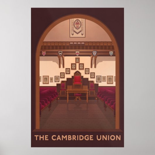 Cambridge Union Travel Poster ポスター (正面)
