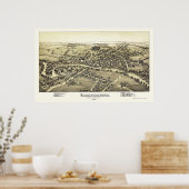 Cambridgeboro, PAパノラママップ – 1895 ポスター (キッチン)