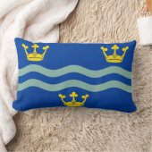 Cambridgeshireの国旗(イギリス郡)腰枕 ランバークッション (ブランケット)