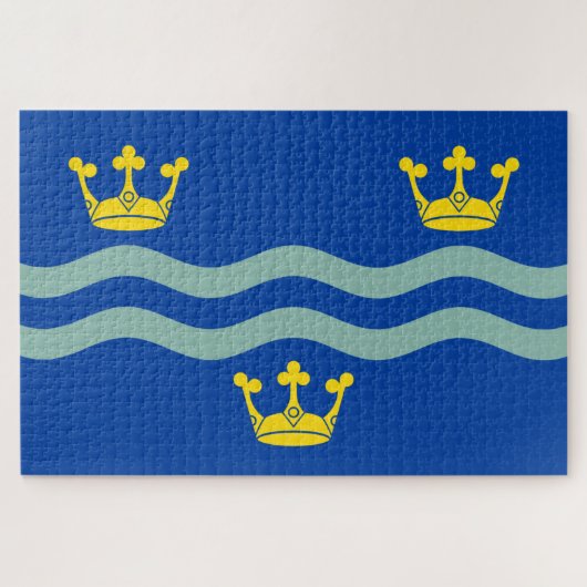 Cambridgeshire国旗（イギリス・イングランド県） ジグソーパズル (横)
