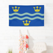 Cambridgeshire国旗(イギリス・イングランド県) 横断幕 (インサイチュ)