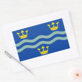 Cambridgeshire長方形ステッカーのフラグ 長方形シール (封筒)