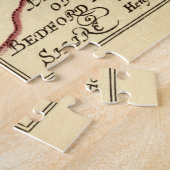 Cambridgeshire County England旧古古物地図 ジグソーパズル (側面)