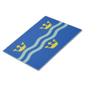 Cambridgeshire （UK郡）メモ帳の国旗 ノートパッド (アングル)