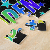 「CAMDEN」名、おもしろい「ハッピーバースデー」 ジグソーパズル (側面)