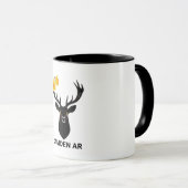 Camden AR Daffodil Festival - Black Deer Art Coffe マグカップ (正面右)