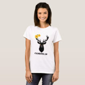 Camden AR Daffodil Festival - Black Deer Art Women Tシャツ (正面フル)