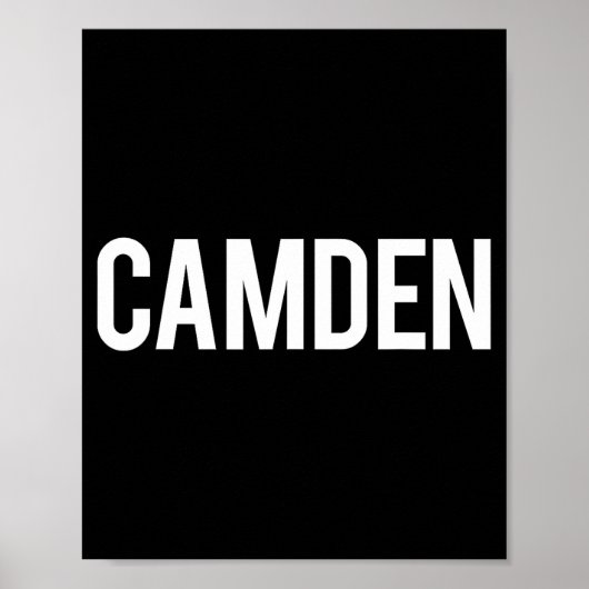Camden Cool New Jersey Nj Fan Funny Gift Tee  ポスター (正面)