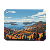 Camden Maine Travel マグネット (横)