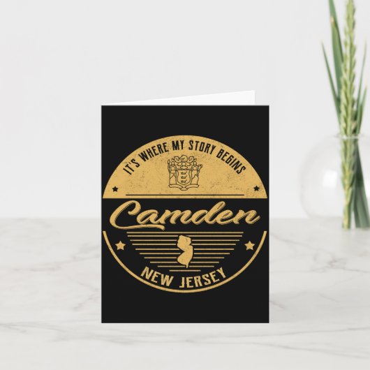 Camden New Jersey Its Where My Story Begins カード (正面)