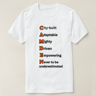CAMDEN'S ROAR モチベーション ブラック オレンジ ユニセックス Tシャツ