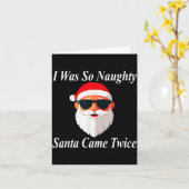 Came Twice Christmas Funny Naughty Dirty Raunchy G カード (黄色い花)
