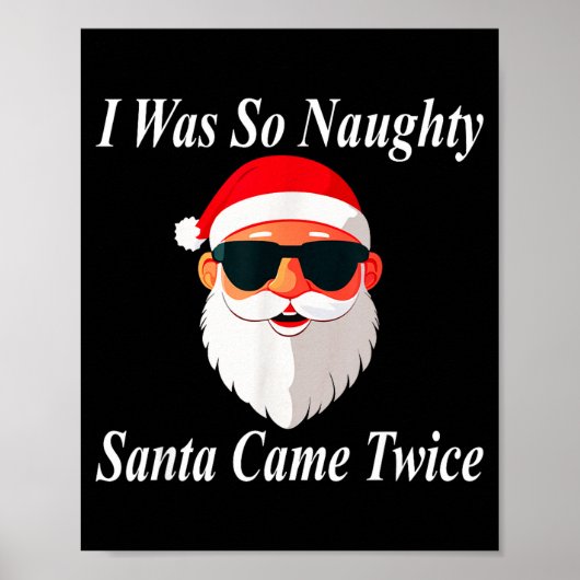 Came Twice Christmas Funny Naughty Dirty Raunchy G ポスター (正面)