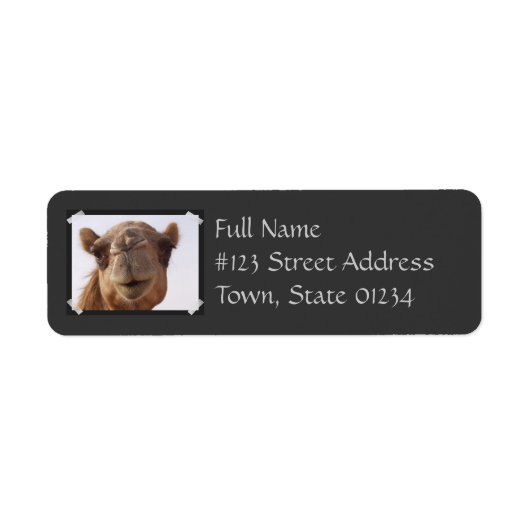 Camelリターンアドレスラベル ラベル (正面)