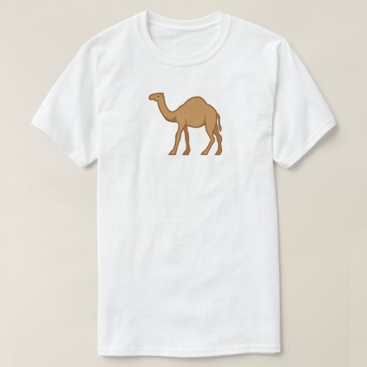 Camel atハート絵文字ロゴカスタマイズ可能なCamel Lover Tシャツ (デザイン正面)