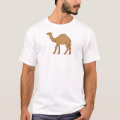Camel atハート絵文字ロゴカスタマイズ可能なCamel Lover Tシャツ (正面)