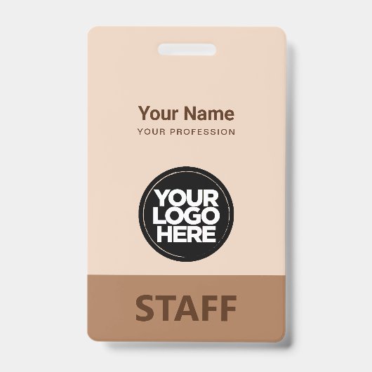Camel Brown従業員名会社ロゴスタッフラベル バッジ (表面)