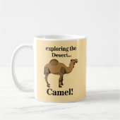 Camel Desert Animal Funny コーヒーマグカップ (左)