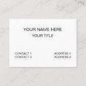 Camel Desert Animal Funny 名刺 (裏面)