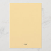 Camel Desert Animal Funny Birthday Party 招待状 (裏面)